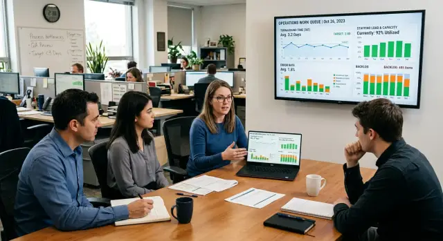 Queue reduction: frame automation around real outcomes
