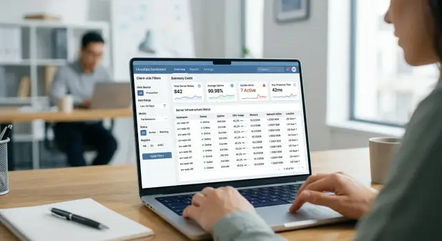 Next.js server components for internal dashboards that stay fast