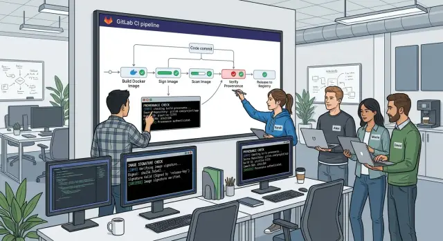Docker image signing in GitLab that teams keep using