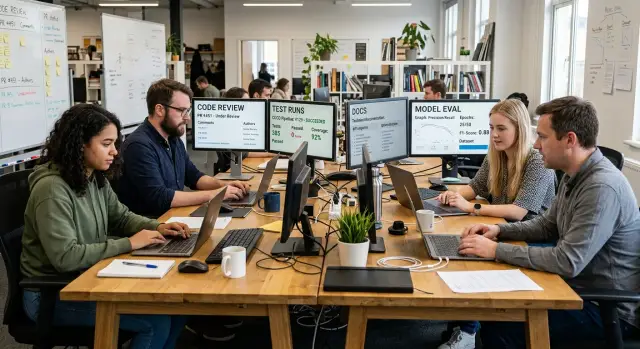 AI-augmented delivery workflow without a platform team