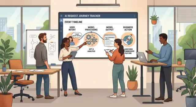 Log business events before model calls in lean teams