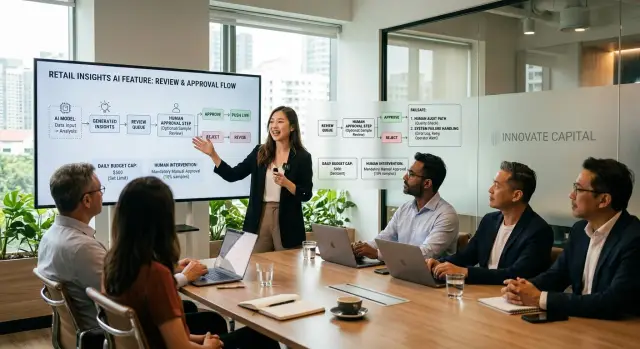 Present AI features to investors with proof, not hype