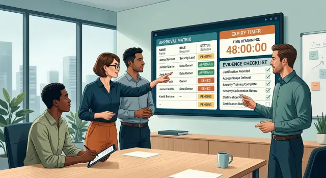 Production data access approvals: simple rules that work