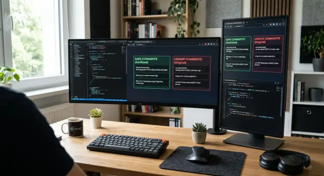 React sanitization libraries for safe user content