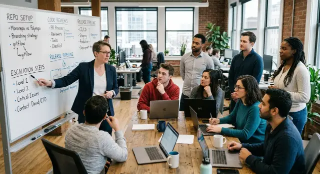 Outside CTO for contractor-heavy teams: one clear workflow