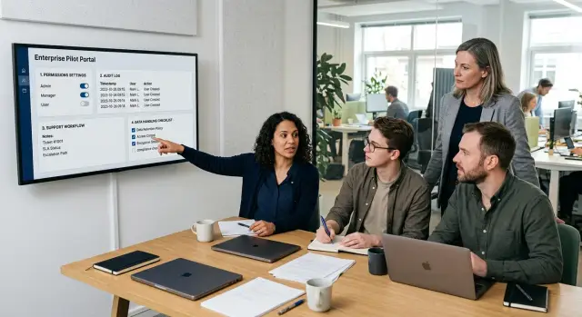 Enterprise pilot checklist for your first customer rollout