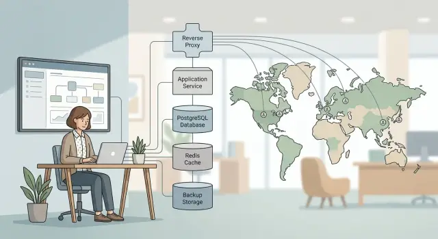 Lean infrastructure for a global product with one owner
