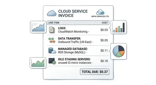 Hidden cloud costs in logs, databases, and idle apps