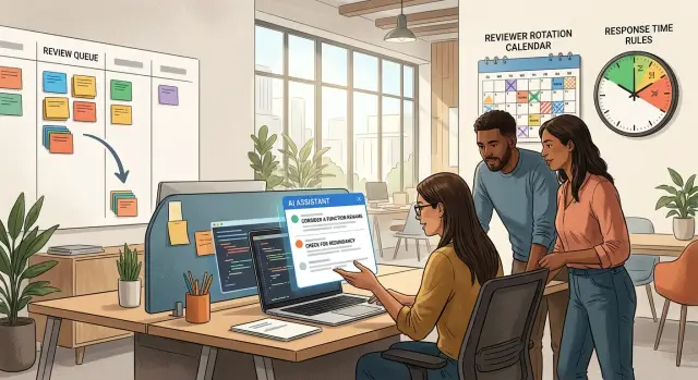 Pull request review process that stops blocking delivery