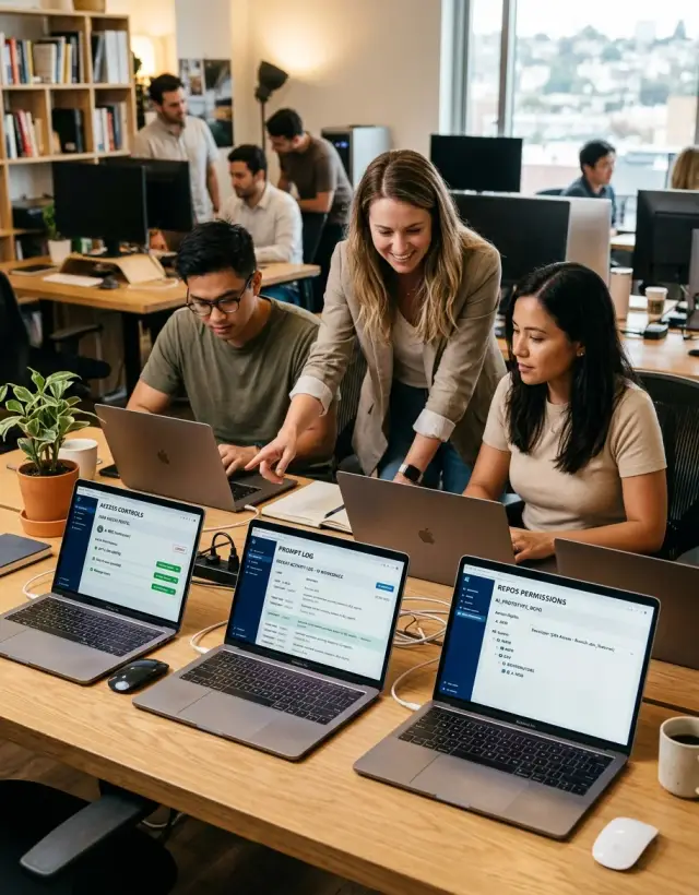 Contractor access to AI tools without leaking data