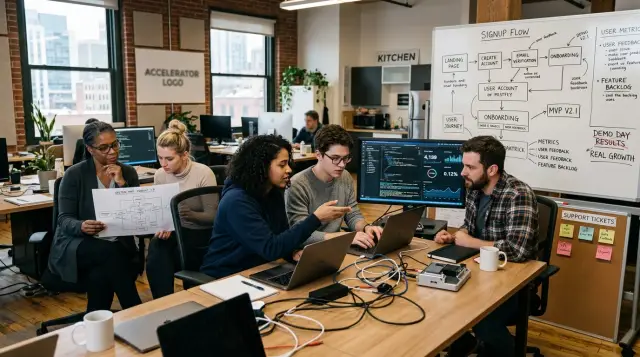 Technical mentoring after demo day for startup teams