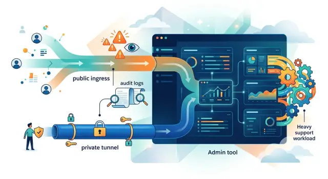Cloudflare tunnels vs public ingress for internal apps