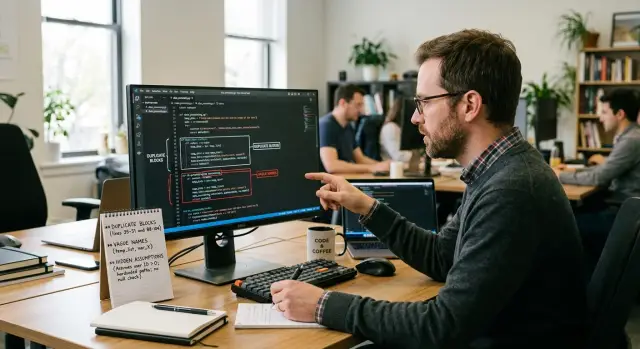 Generated code review: warning signs that hurt maintenance