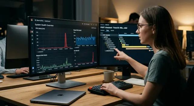 OpenTelemetry exemplars for finding slow API requests
