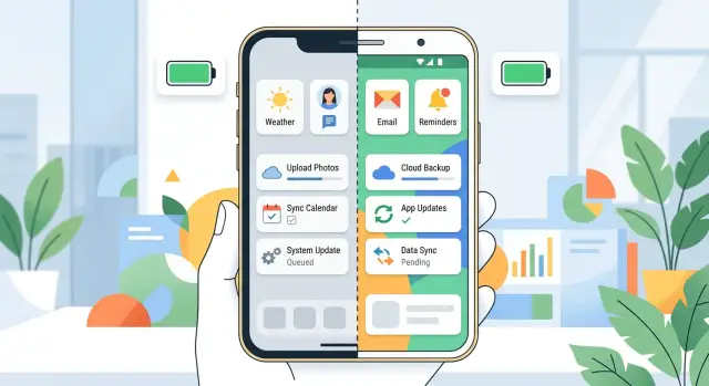 Background sync on iOS and Android: work with limits