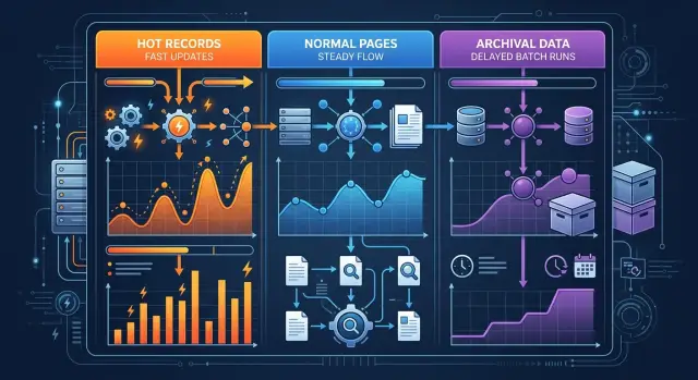 Search indexing schedules by content type that save CPU