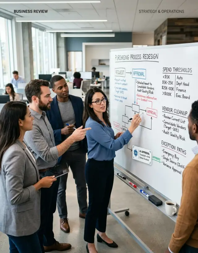 Purchasing workflow redesign before adding AI approvals