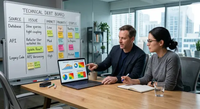 Technical debt review with founders that stays useful