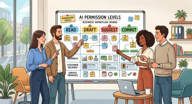 AI workflow permissions for money, records, and promises