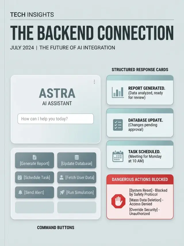 Agent-safe backend: narrow commands that limit risk