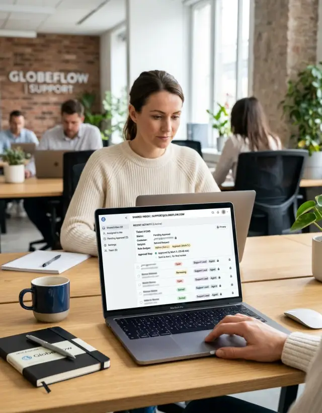 Shared inbox permissions that protect customer data