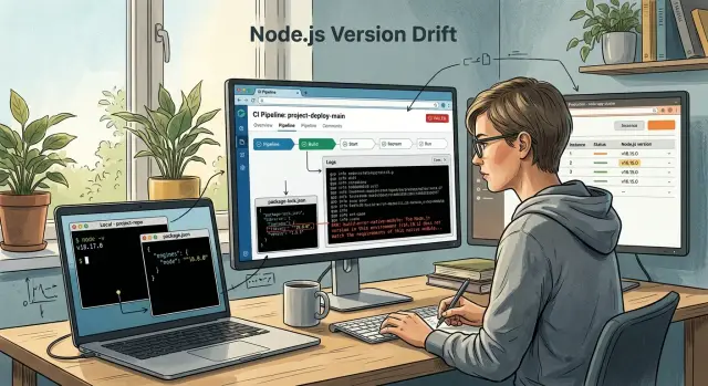 Node.js version drift: how to stop deploy mismatch failures