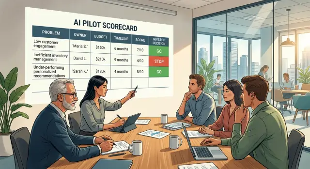 AI pilot review lane for accelerators that keeps pilots small