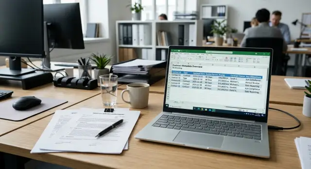 Contract metadata fields to track renewals and obligations