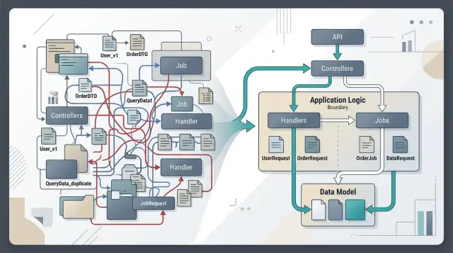 DTO sprawl in backend APIs with clearer boundaries