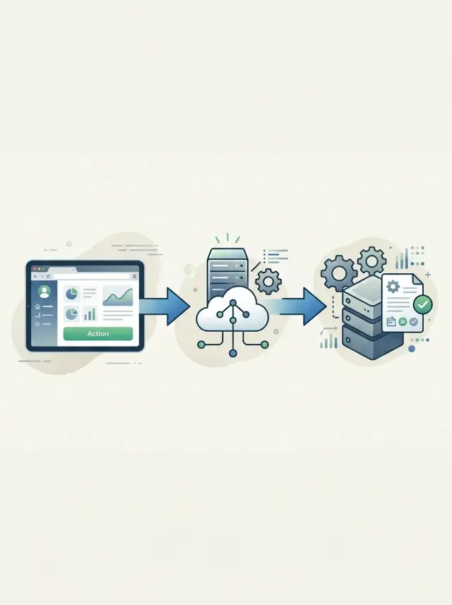 Trace requests from UI to API across background jobs
