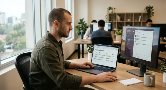 Founder Slack approvals: move only the risky ones first