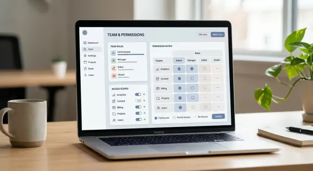 B2B software permissions beyond one big admin role