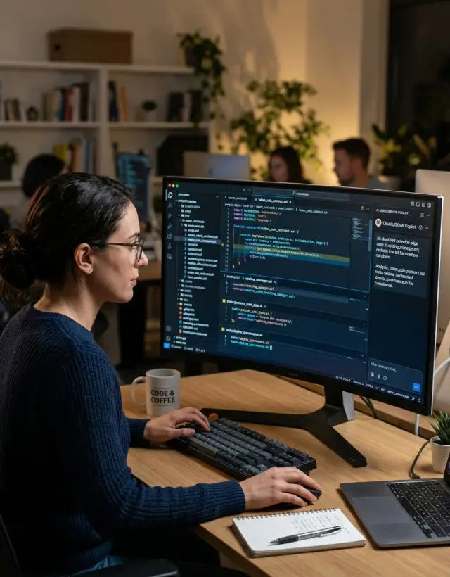 Context budgets for coding assistants in large repos