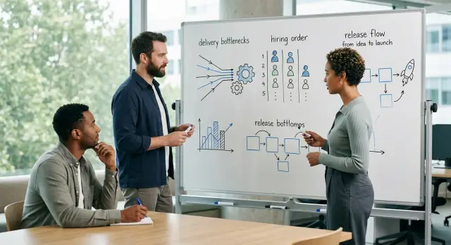 Post-raise hiring plan from real delivery bottlenecks