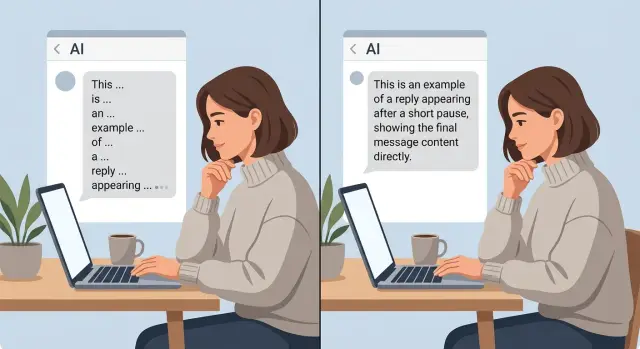 Token streaming in AI: when it helps and when it distracts