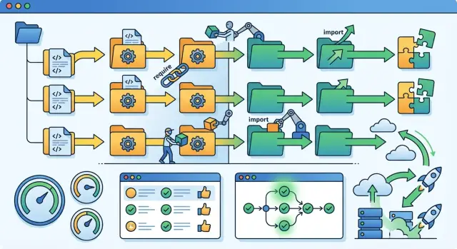 Mixed ESM and CommonJS repos: migrate packages safely