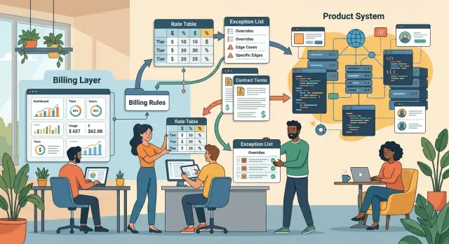 Move billing logic out of code before releases slip