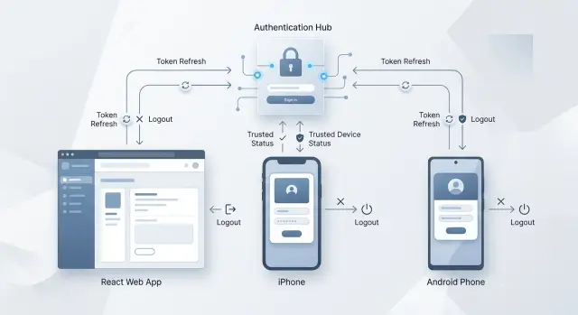 Shared auth flows for React, Swift, and Kotlin apps