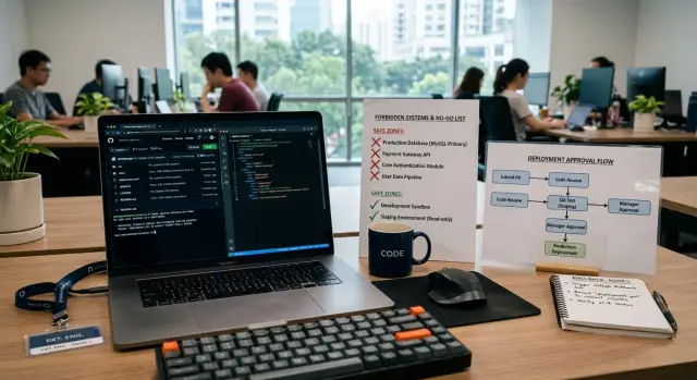 No-go list for outside engineers before they touch code