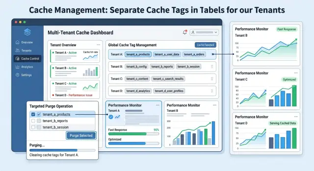Cloudflare cache tags for SaaS dashboards without full purges