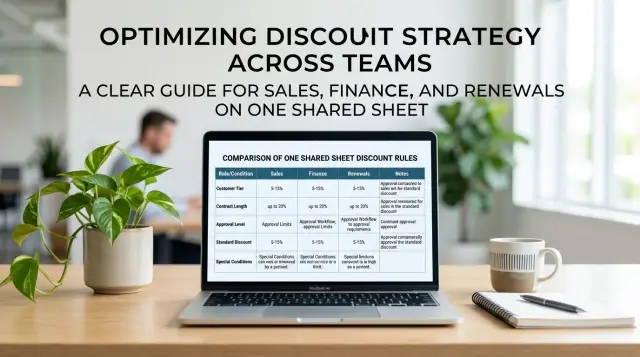 Sales discount rules belong in one table, not email