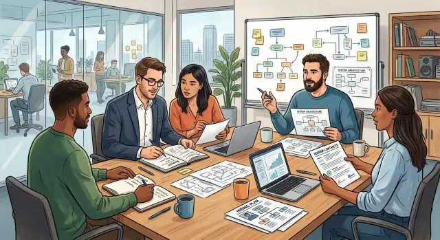 Executive technical problems in five-engineer teams
