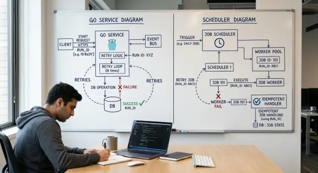Recurring jobs in Go with clear scheduler boundaries