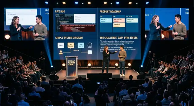 Live debugging vs roadmap clinic at founder events