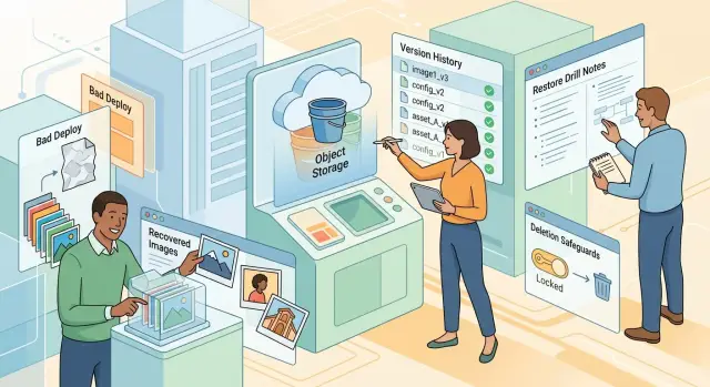 Object storage backup plan for teams with lots of files