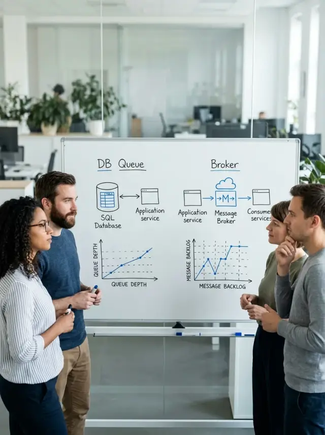 SQL queue tables vs dedicated broker: how to choose