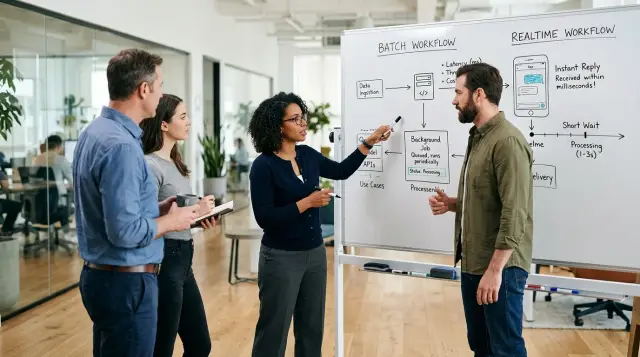 Batch vs realtime AI workflows: where delay matters