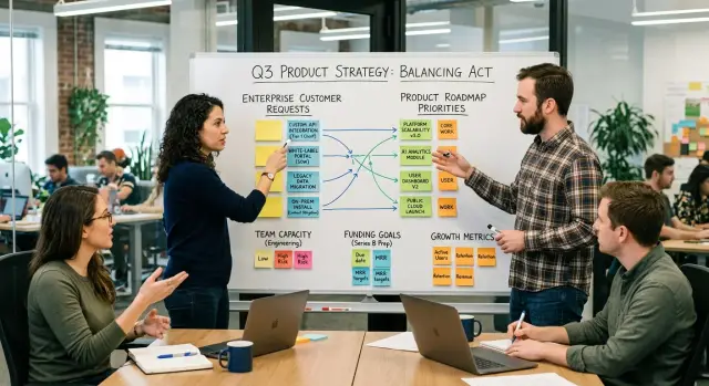Enterprise deals vs roadmap: which work proves growth