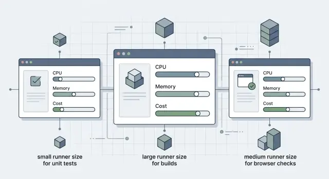 Right-size CI runners for each pipeline stage and cut waste