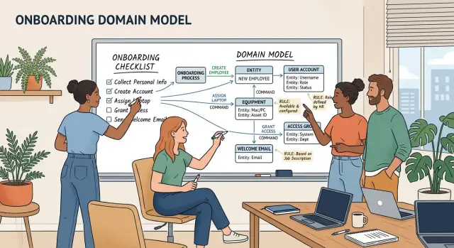 How to extract a domain model before building screens
